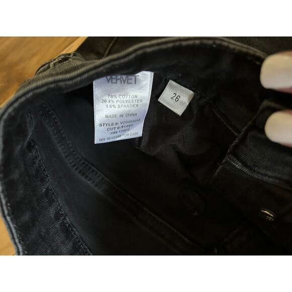 Vervet Dark Gray Skinny Jeans High Waist Women 26 - Picture 5 of 6